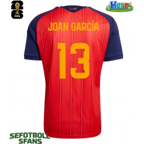 Spanien Joan Garcia #13 Hemmatröja VM 2026 Kortärmad